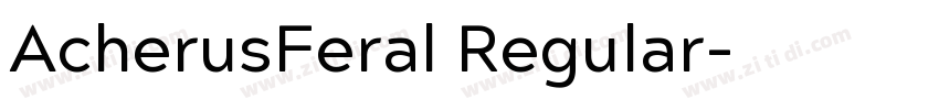 AcherusFeral Regular字体转换